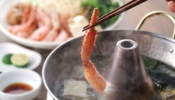 画像1: 北海道産　毛蟹しゃぶしゃぶ