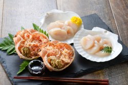 画像1: ずわい蟹甲羅盛り＆帆立貝盛り
