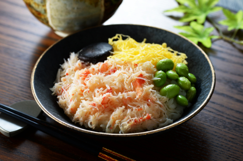 画像1: 北海道産　オオズワイ蟹ごはん